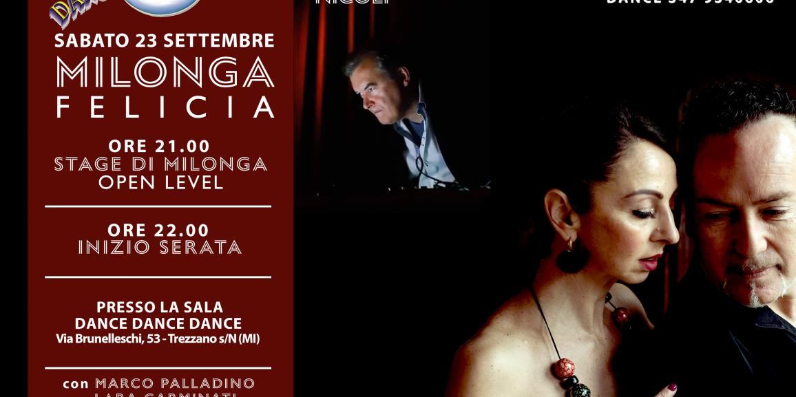 STAGE DI TANGO + SERATA | MILONGA FELICIA SABATO 23 SETT